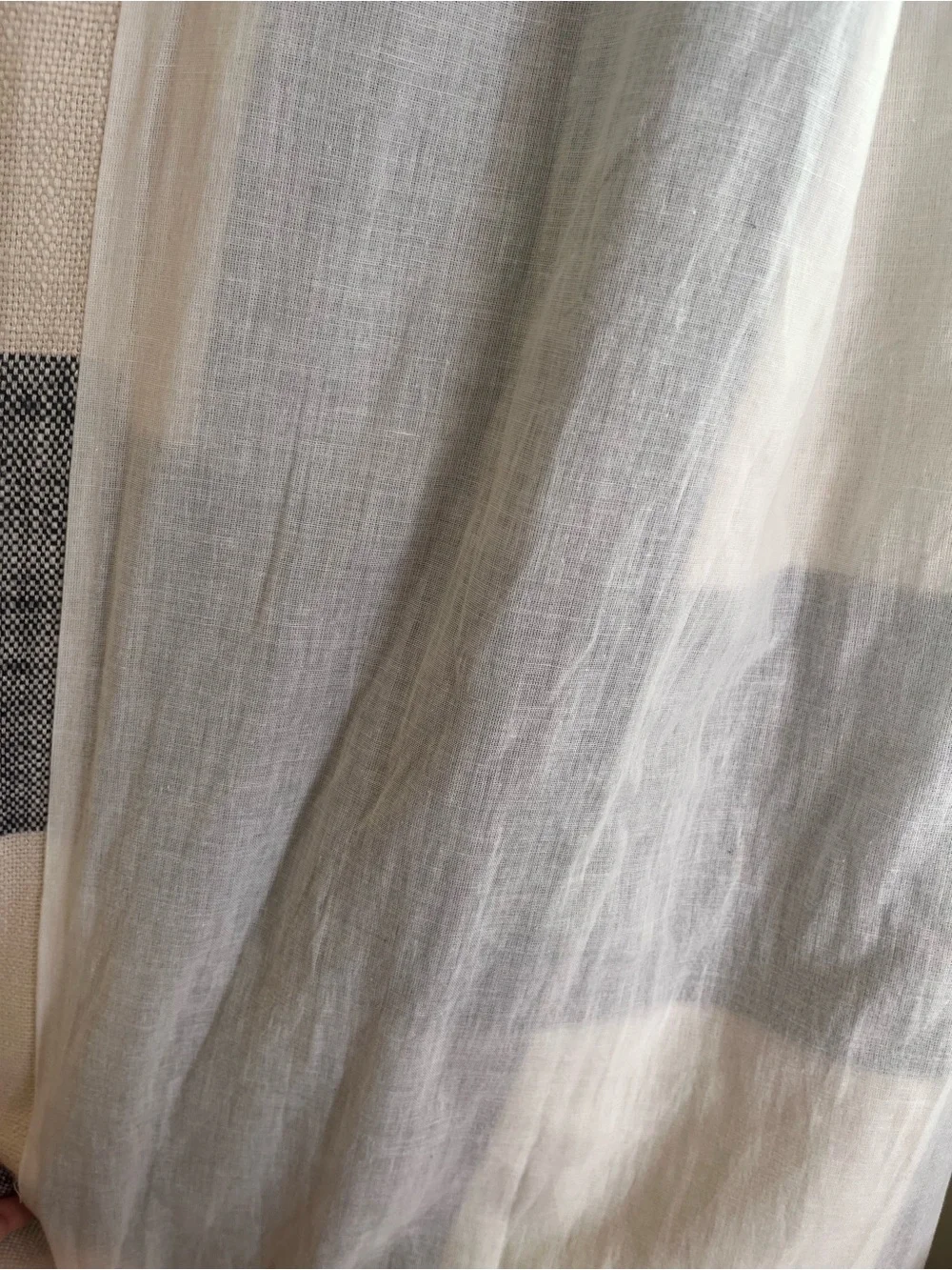 Pottery Barn Minimalist Classic Navy and Cream Buffalo Check Curtain 2 Panel